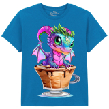 The Coloured House Kinder T-Shirt "Mocha Latte Dragon"
