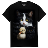 The Coloured House Erwachsenen T-Shirt "Mom Cat And...