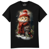 The Coloured House Erwachsenen T-Shirt "Red Cat In...