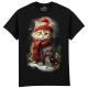 The Coloured House Erwachsenen T-Shirt "Red Cat In The Snow"