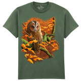 The Coloured House Erwachsenen T-Shirt "Autumn Tawny Owl"
