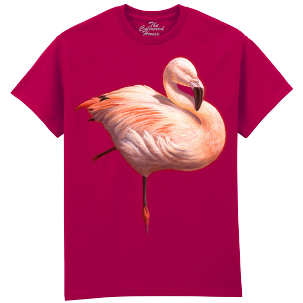 The Coloured House Erwachsenen T-Shirt "Flame Flamingo"