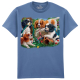 The Coloured House Erwachsenen T-Shirt "Puppies In The Garden"