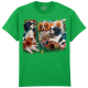The Coloured House Erwachsenen T-Shirt "Puppies In The Garden"
