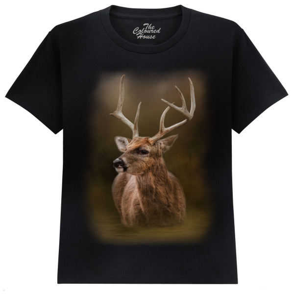 The Coloured House Kinder T-Shirt "Evening Swim - Deer"