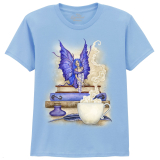The Coloured House Kinder T-Shirt "Blue Bookworm"