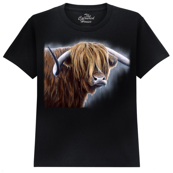 The Coloured House Kinder T-Shirt "Highland Bull"