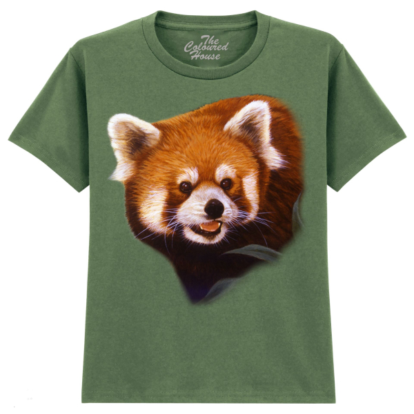 The Coloured House Kinder T-Shirt "Hiding Out - Red Panda"