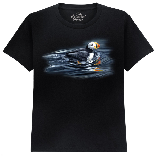 The Coloured House Kinder T-Shirt "Swimming Puffin"