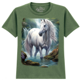 The Coloured House Kinder T-Shirt "Mystic White Horse"