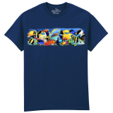 The Coloured House Erwachsenen T-Shirt "Fish...