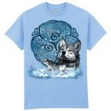 The Coloured House Erwachsenen T-Shirt "Celtic Wolf"