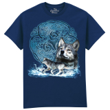 The Coloured House Erwachsenen T-Shirt "Celtic Wolf"