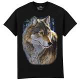 The Coloured House Erwachsenen T-Shirt "Evening Wolf...