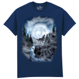 The Coloured House Erwachsenen T-Shirt "Moon Wolf"