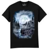 The Coloured House Erwachsenen T-Shirt "Moon Wolf"