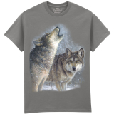 The Coloured House Erwachsenen T-Shirt "Snowfall Wolves"