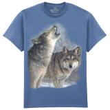 The Coloured House Erwachsenen T-Shirt "Snowfall Wolves"