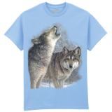The Coloured House Erwachsenen T-Shirt "Snowfall Wolves"