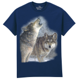 The Coloured House Erwachsenen T-Shirt "Snowfall Wolves"