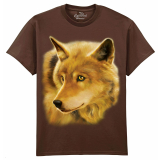 The Coloured House Erwachsenen T-Shirt "Wolf Golden...
