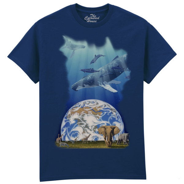 The Coloured House Erwachsenen T-Shirt "One Earth, One Ocean"