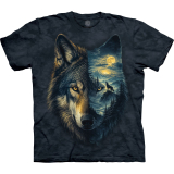 The Mountain Erwachsenen T-Shirt "Spirit Scape Wolf"