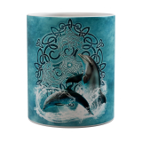 Kaffeetasse, Mug, Kaffebecher "Celtic Dolphin"