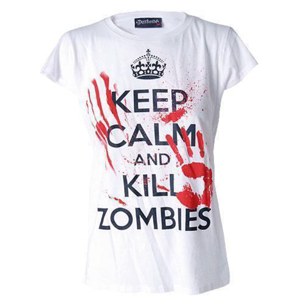 Darkside Womens T Shirt  Keep Calm Kill Zombies