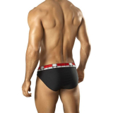 Vuthy Badehose red plaid band  S