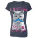 Darkside  Womens T Shirt Mustache You A Question X Large (UK Size 16)