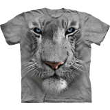The Mountain Kinder T-Shirt "White Tiger Face"