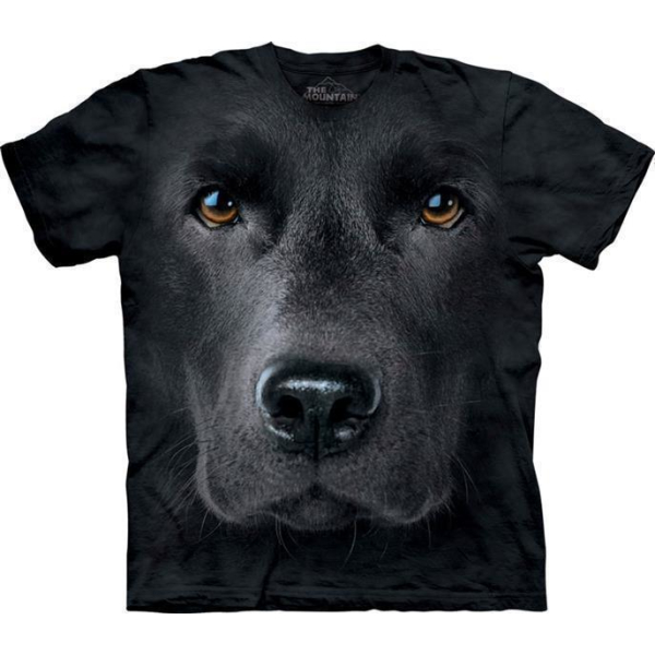 The Mountain Erwachsenen T-Shirt "Black Lab Face" M