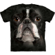 The Mountain Erwachsenen T-Shirt "Boston Terrier Face"