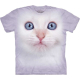 Kinder T-Shirt "White Kitten Face"