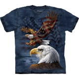 The Mountain Erwachsenen T-Shirt "Eagle Flag...