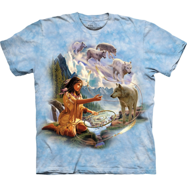 The Mountain Erwachsenen T-Shirt "Dreams of Wolf Spirit"