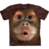  T-Shirt Big Face Baby Orangutan
