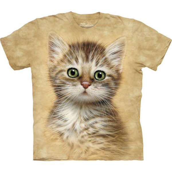 The Mountain Erwachsenen T-Shirt "Brown Striped Kitten"