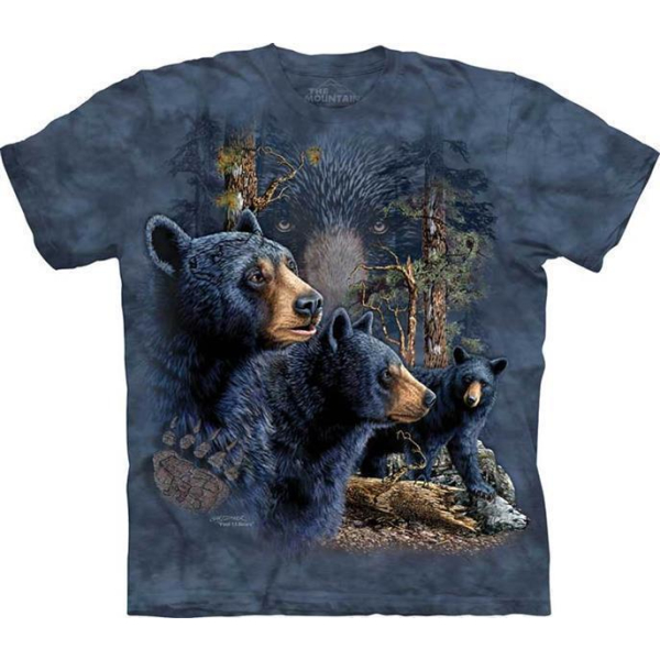 The Mountain Erwachsenen T-Shirt "Find 13 Black Bears"