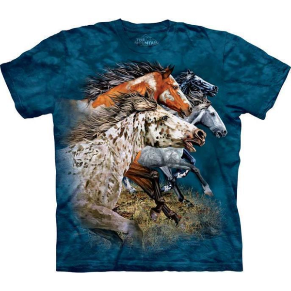 The Mountain Erwachsenen T-Shirt "Find 13 Horses"