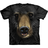 The Mountain Erwachsenen T-Shirt "Black Bear Face"