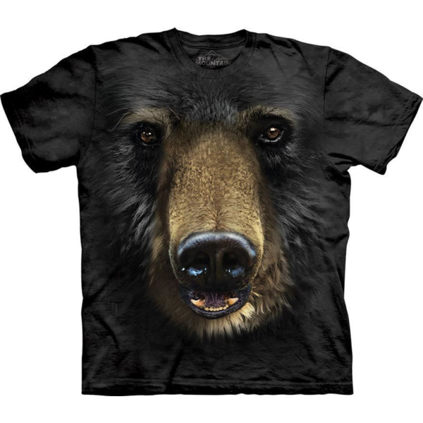 The Mountain Erwachsenen T-Shirt "Black Bear Face" S