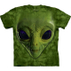  T-Shirt "Green Alien Face"