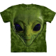 The Mountain Erwachsenen T-Shirt "Green Alien Face" 5XL