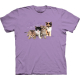 Kinder T-Shirt "Kitten Row" M - 128/134