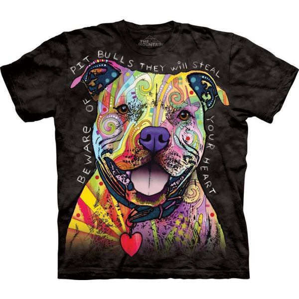 The Mountain Erwachsenen T-Shirt "Beware of Pit Bulls"