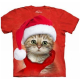  Kinder T-Shirt " Santa Cat Red"