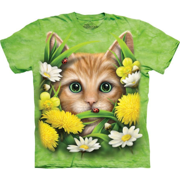  Kinder T-Shirt " Kitten In Springtime"