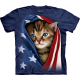  T-Shirt "Patriotic Kitten"